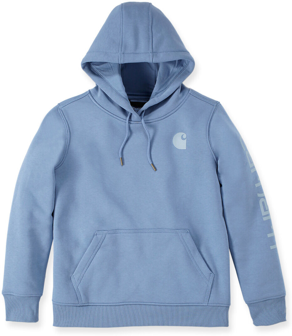 Carhartt Clarksburg Logo Felpa con cappuccio da donna Blu XS