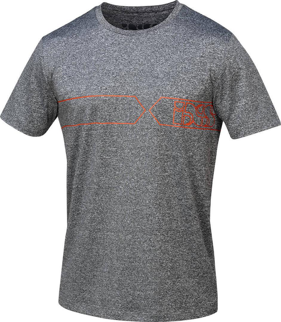 IXS Team T-shirt funzionale Grigio Rosso S