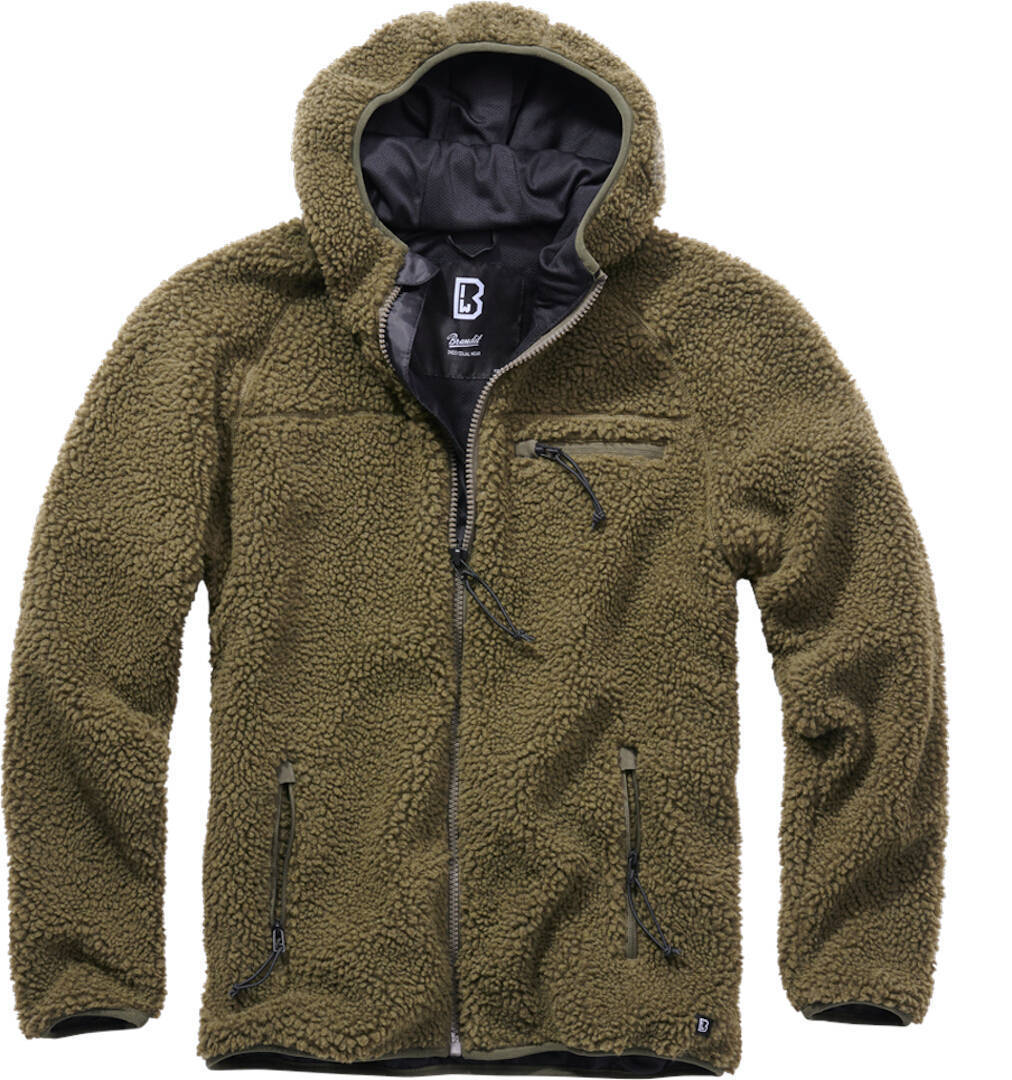 Brandit Teddyfleece Worker Giacca Verde 3XL