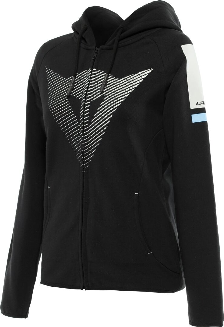 Dainese Fade Full-Zip Felpa con cappuccio da donna Nero Grigio Blu XL