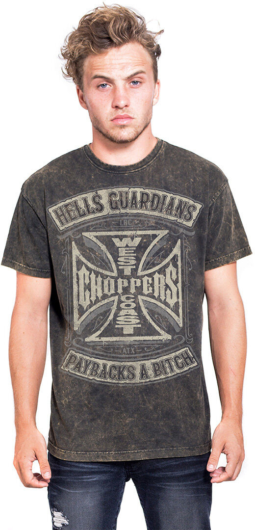 West Coast Choppers Hells Guardians Vintage maglietta Marrone M