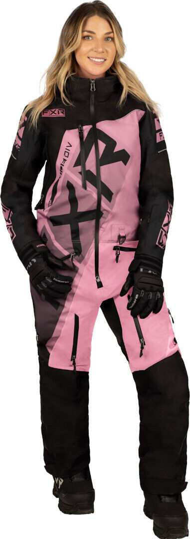 FXR CX F.A.S.T. Insulated 2023 Ladies One Piece Snowmobile Suit Rosa 2
