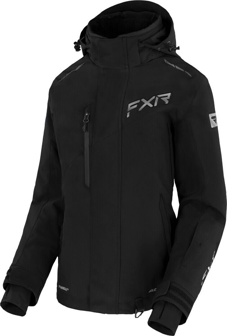 FXR Edge 2-in-1 Giacca da motoslitta da donna Nero Argento XL