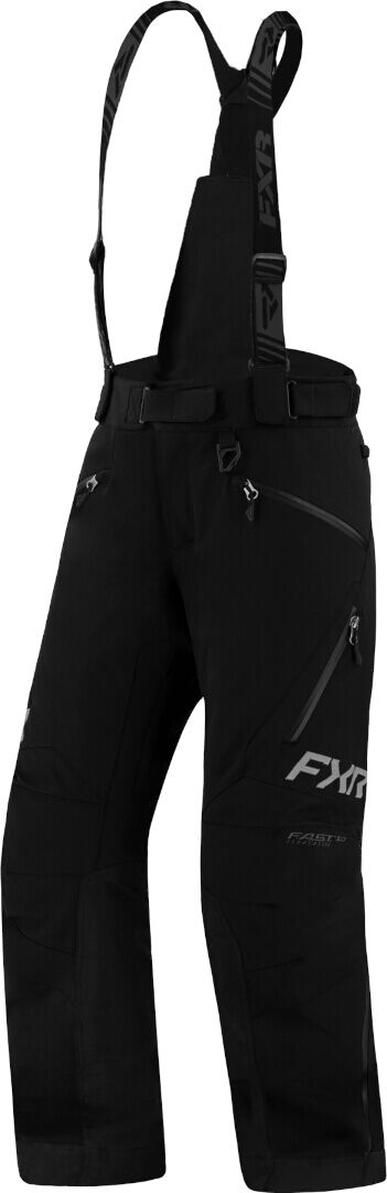 FXR Renegade FX 2023 Pantaloni con bretelle da donna in motoslitta Nero Grigio S 30