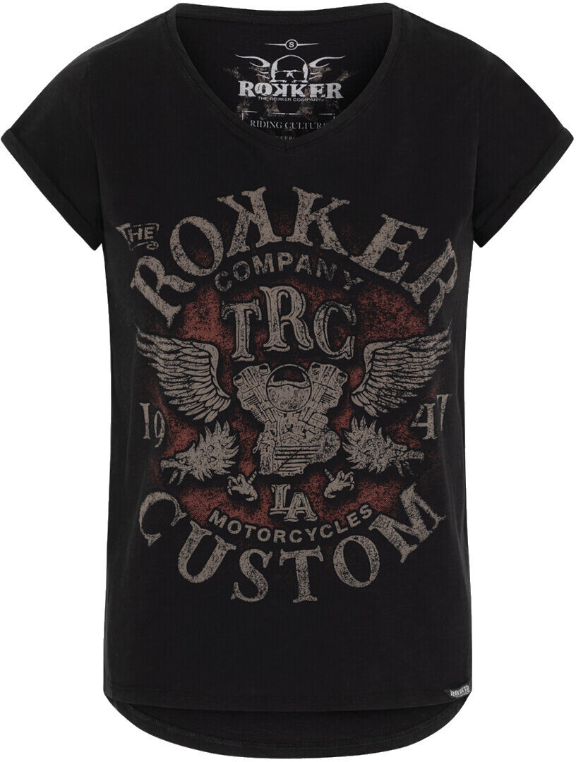 Rokker Custom T-shirt da donna Nero M