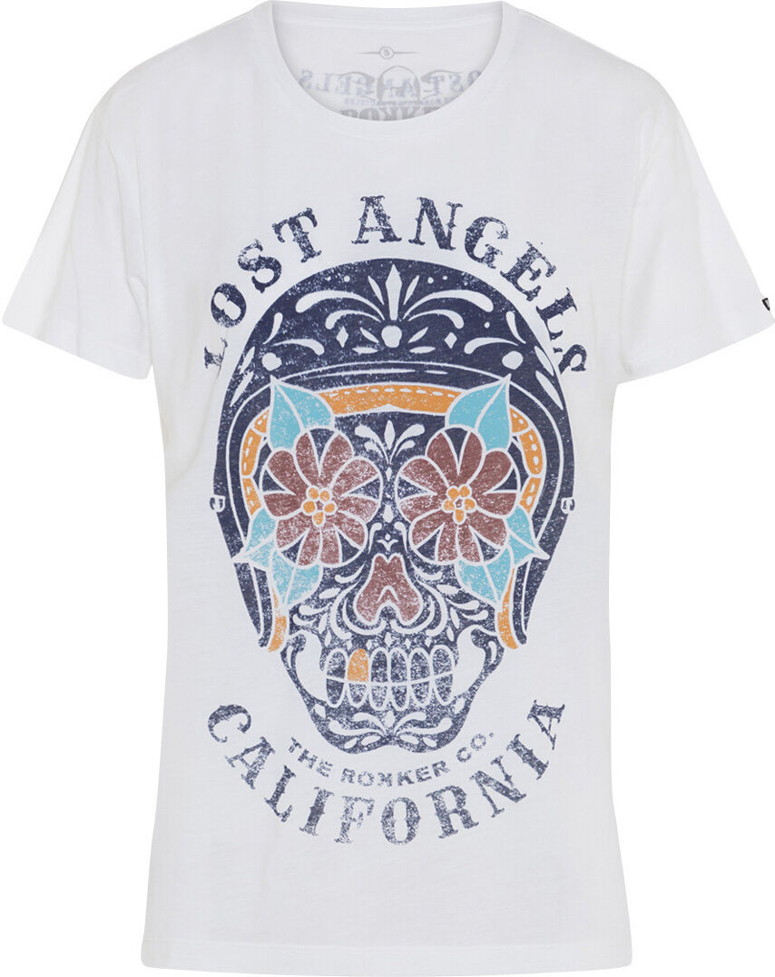 Rokker Lost Angeles T-shirt da donna Bianco XL