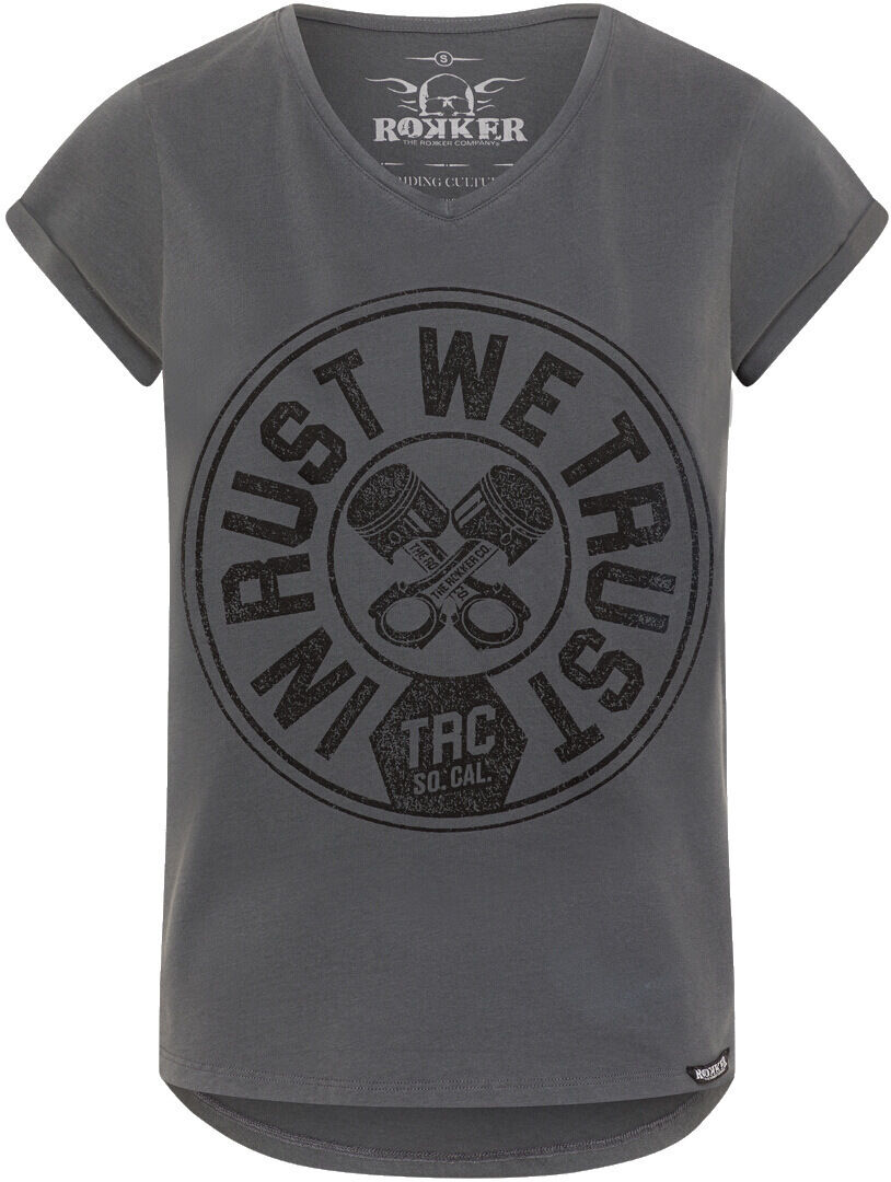 Rokker Trust T-shirt da donna Grigio XS