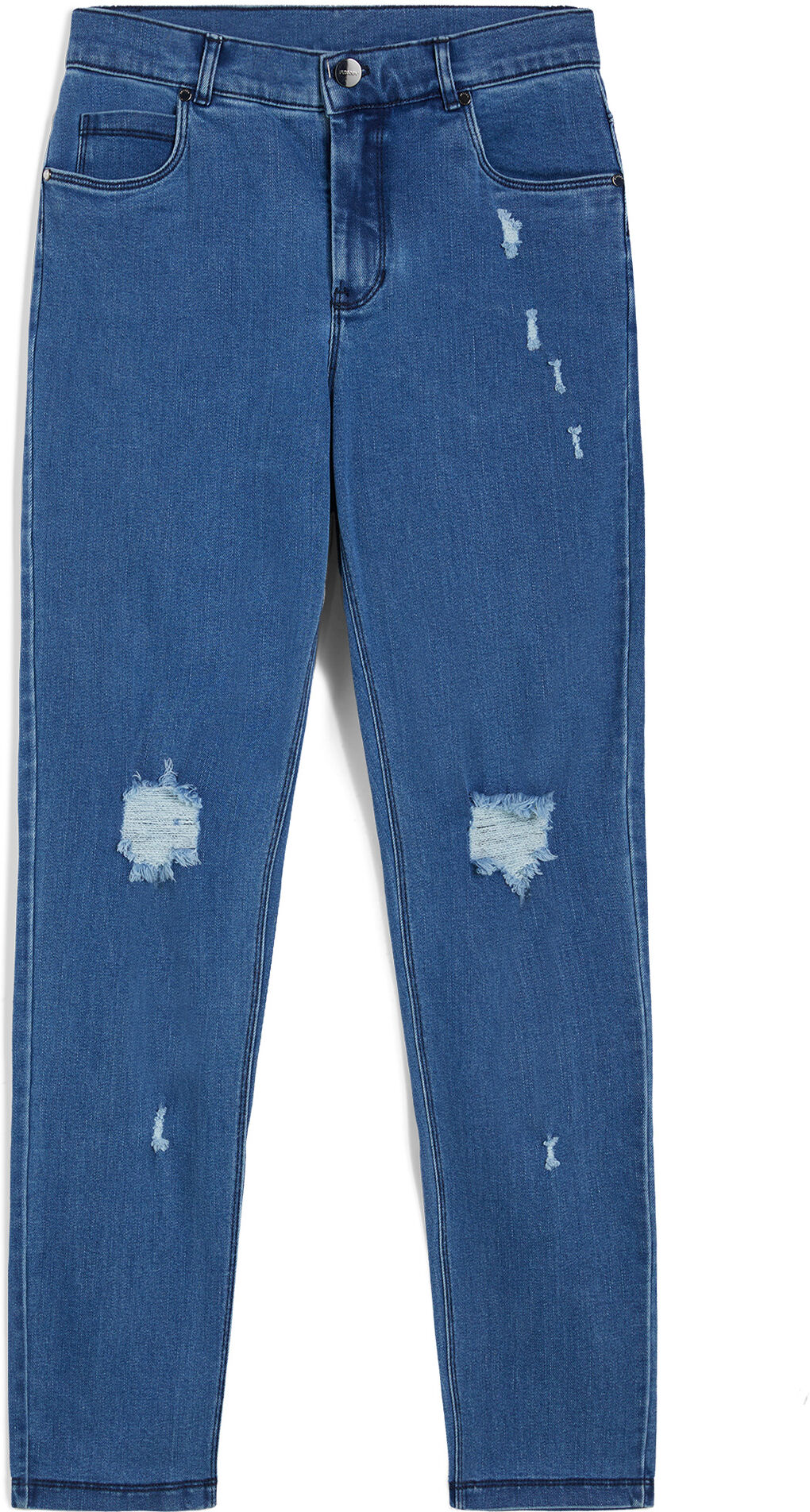 Freddy Jeans skinny vita regular in denim distressed sostenibile Light Blue-Seams On Tone Donna Xxs