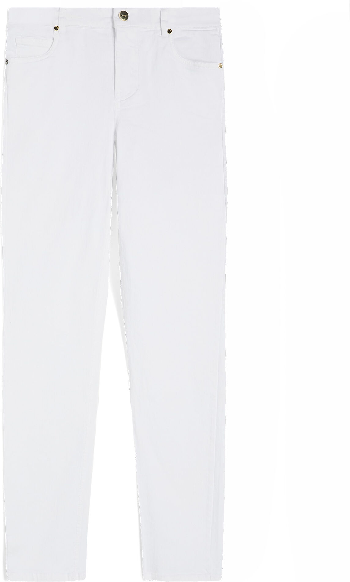 Freddy Pantaloni donna in navetta con vita regular e fit skinny Bianco Donna Extra Small