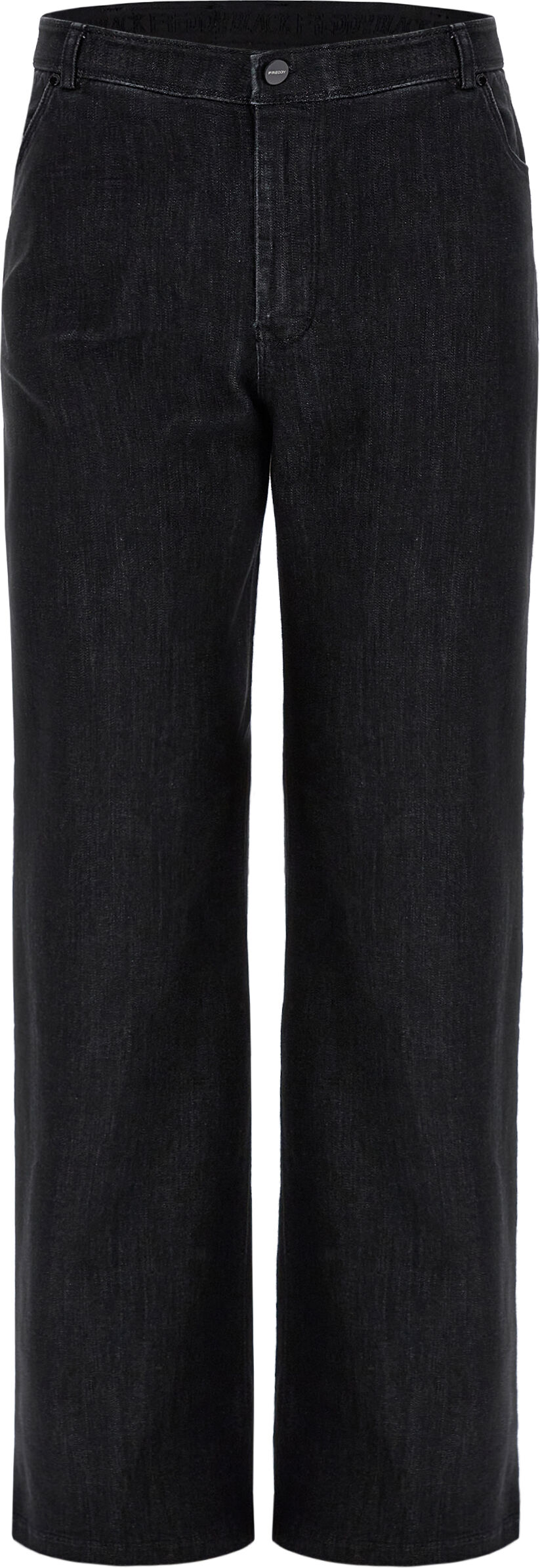 Freddy Jeans vita regular e gamba ampia con cuciture centro gamba Jeans Nero-Cuciture In Tono Donna Xxs