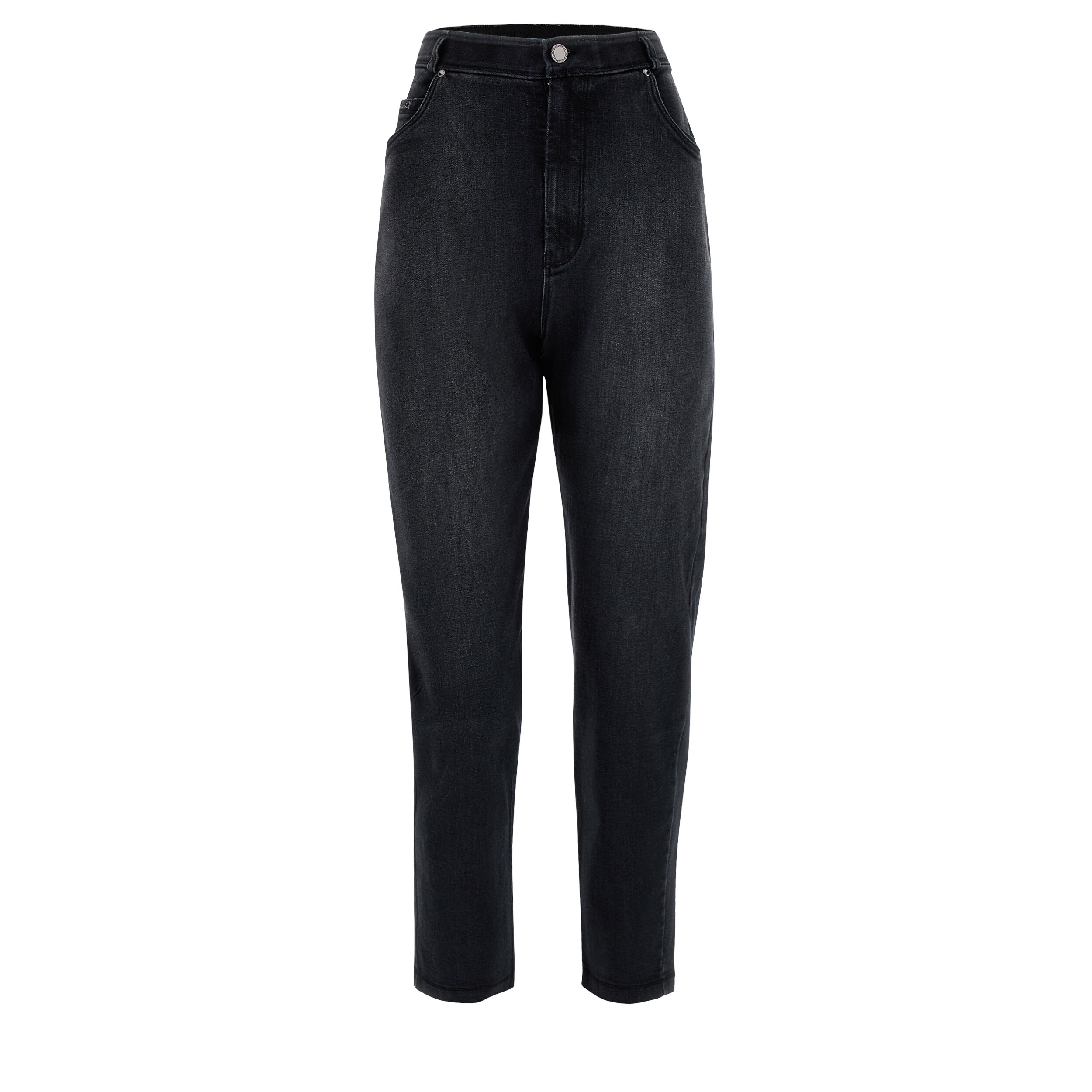 Freddy Jeans  BLACK wide leg cropped denim scuro Jeans Nero-Cuciture In Tono Donna Medium