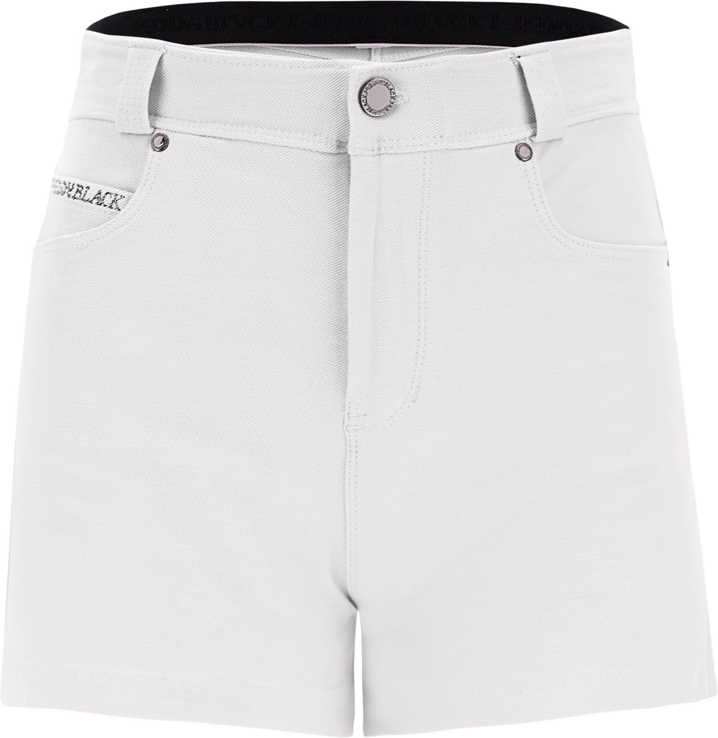 Freddy Shorts vita regular in jersey drill colorato Bianco Donna Extra Large