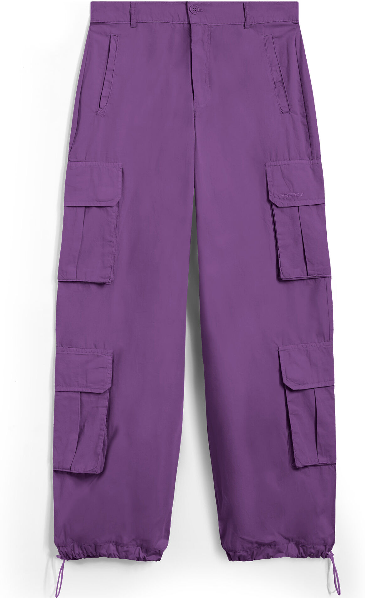 Freddy Pantaloni cargo baggy fit in popeline con quattro tasconi Dewberry Donna Extra Small