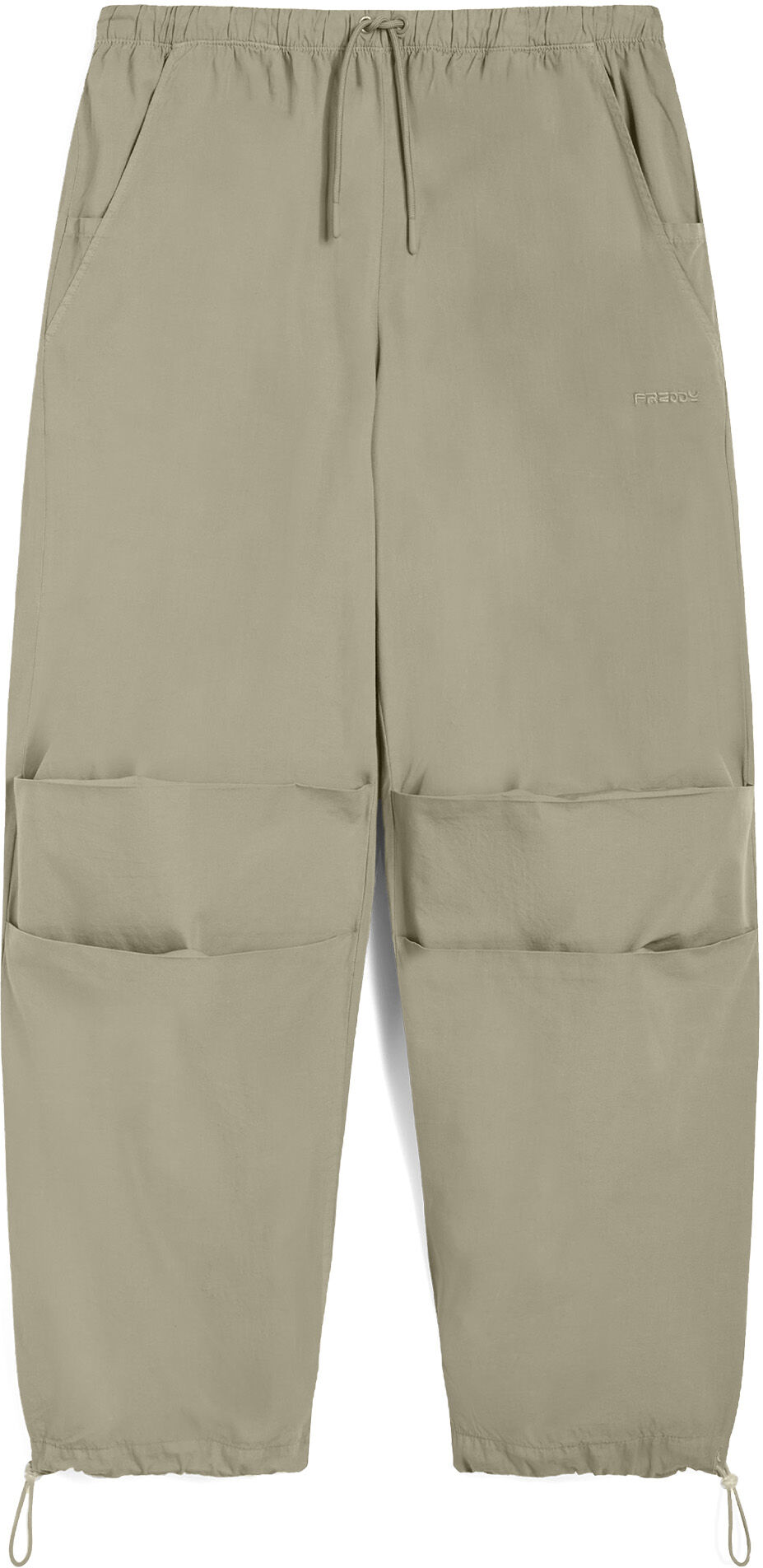 Freddy Pantaloni parachute pants in popeline con coulisse sul fondo Canapa Donna Extra Small