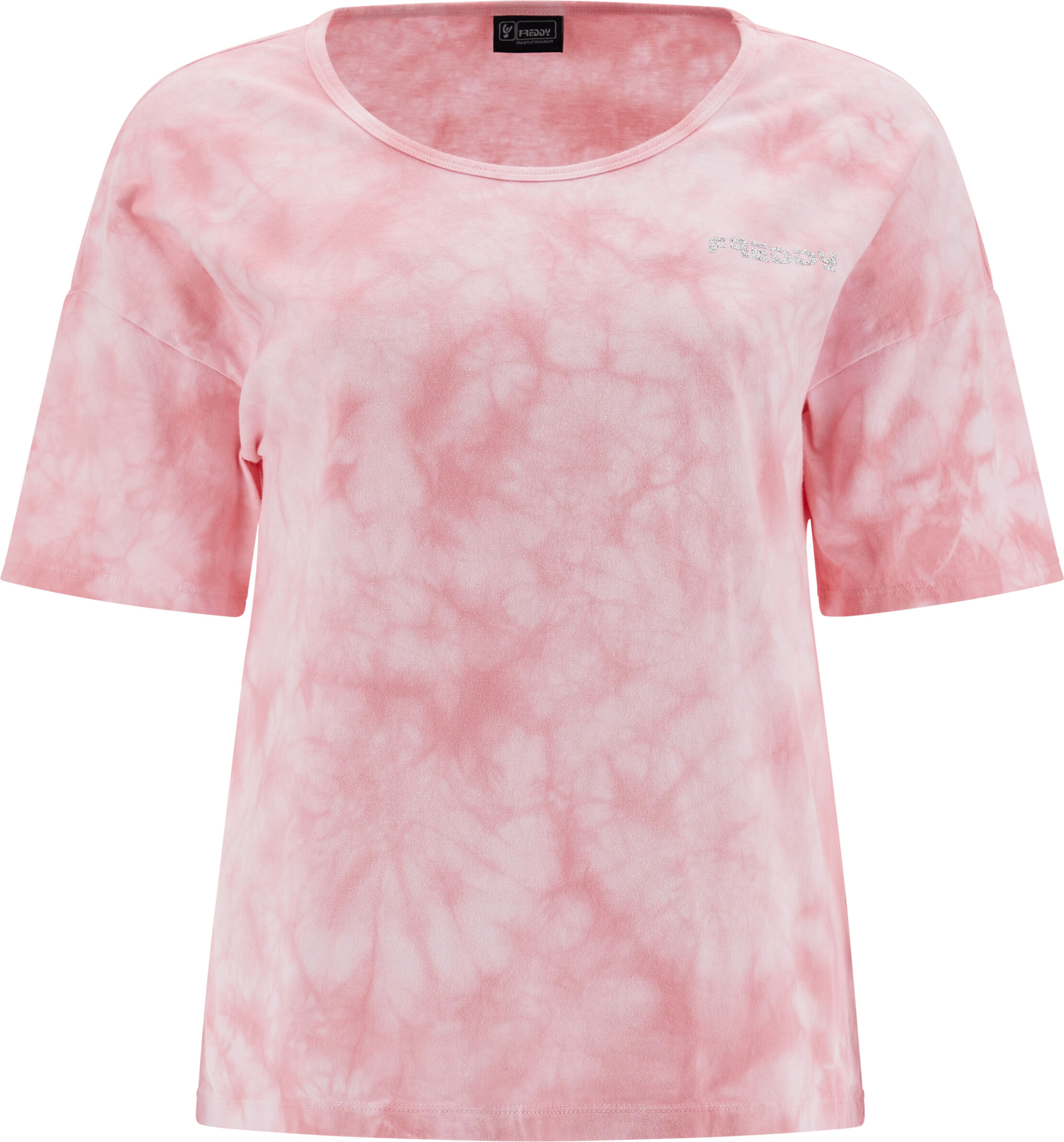 Freddy T-shirt comfort fit in jersey leggero tie dye Tie Dye Pink Donna Extra Small