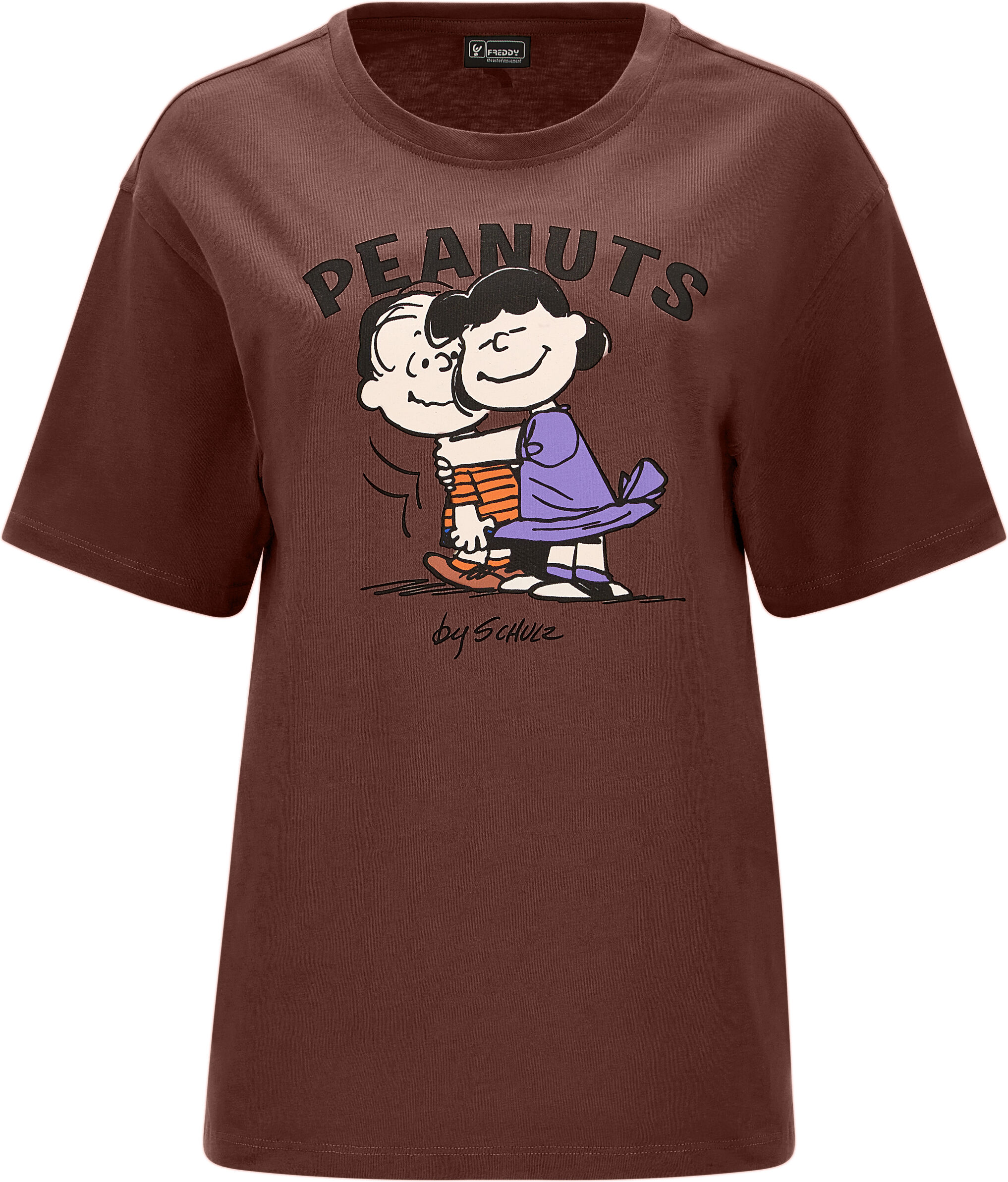 Freddy T-shirt comfort fit in jersey con stampa Peanuts Rocky Road Donna Xxs