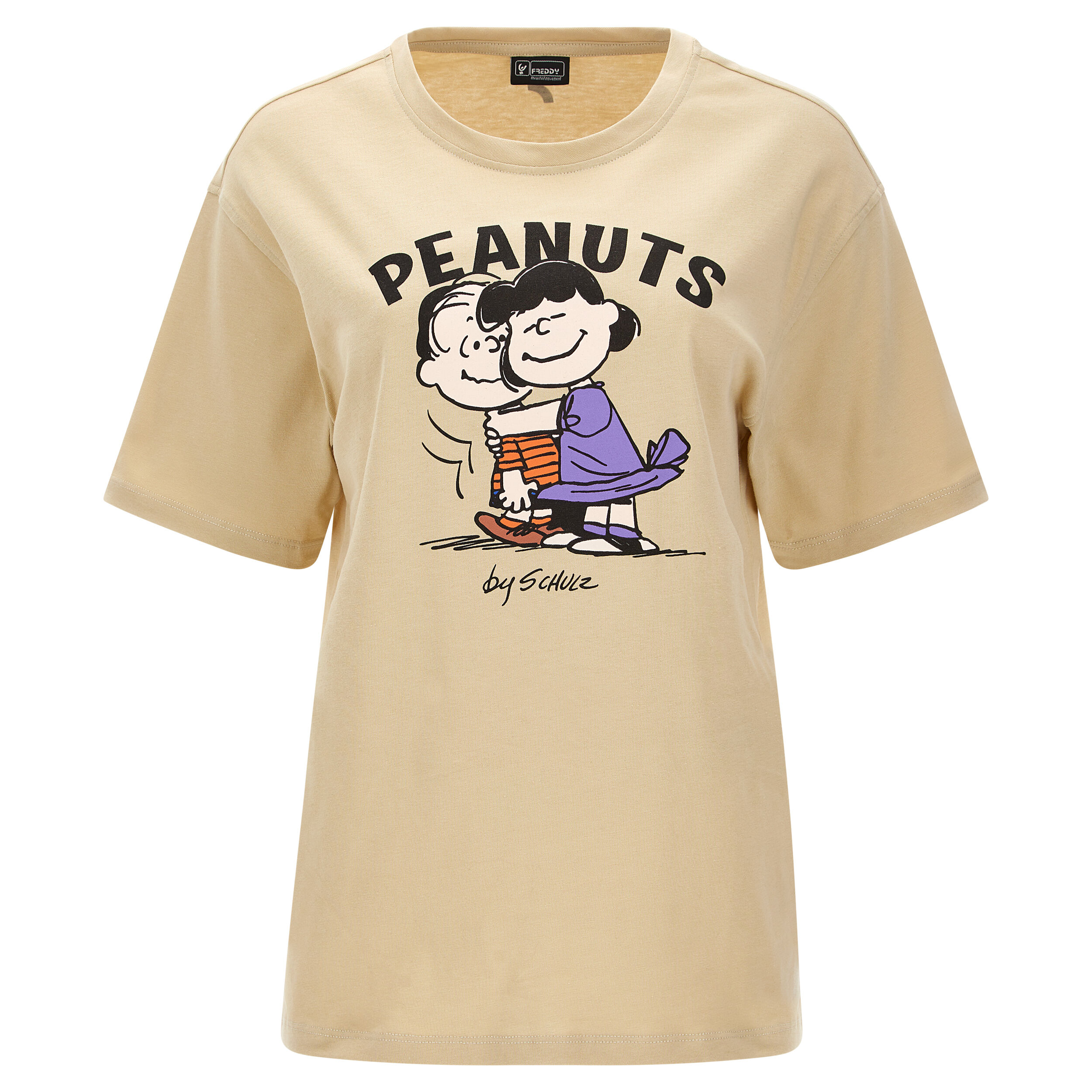 Freddy T-shirt comfort fit in jersey con stampa Peanuts Safari Donna Large