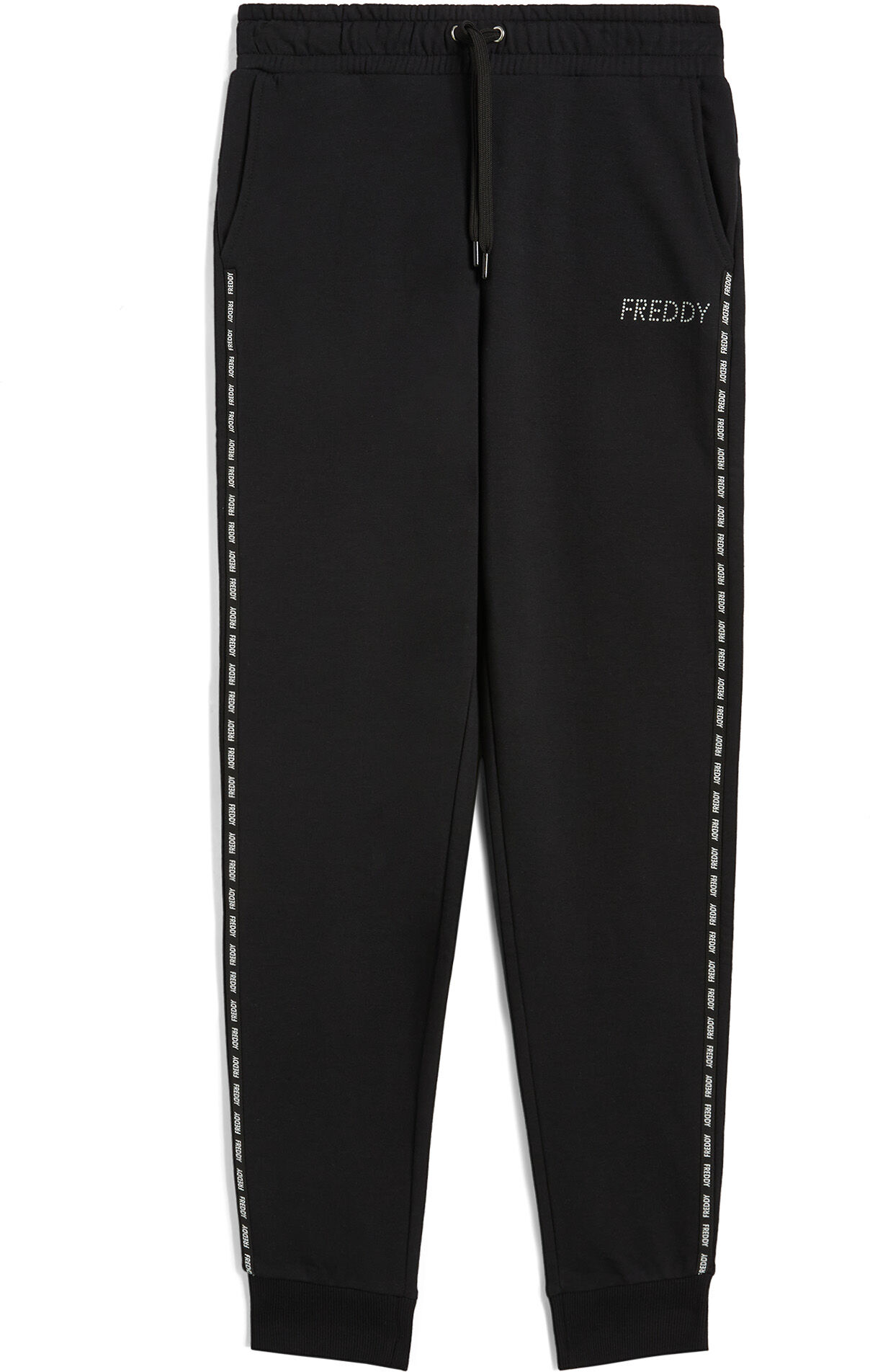 Freddy Pantaloni in felpa con nastro logato e carré a cuore Nero Donna Extra Large