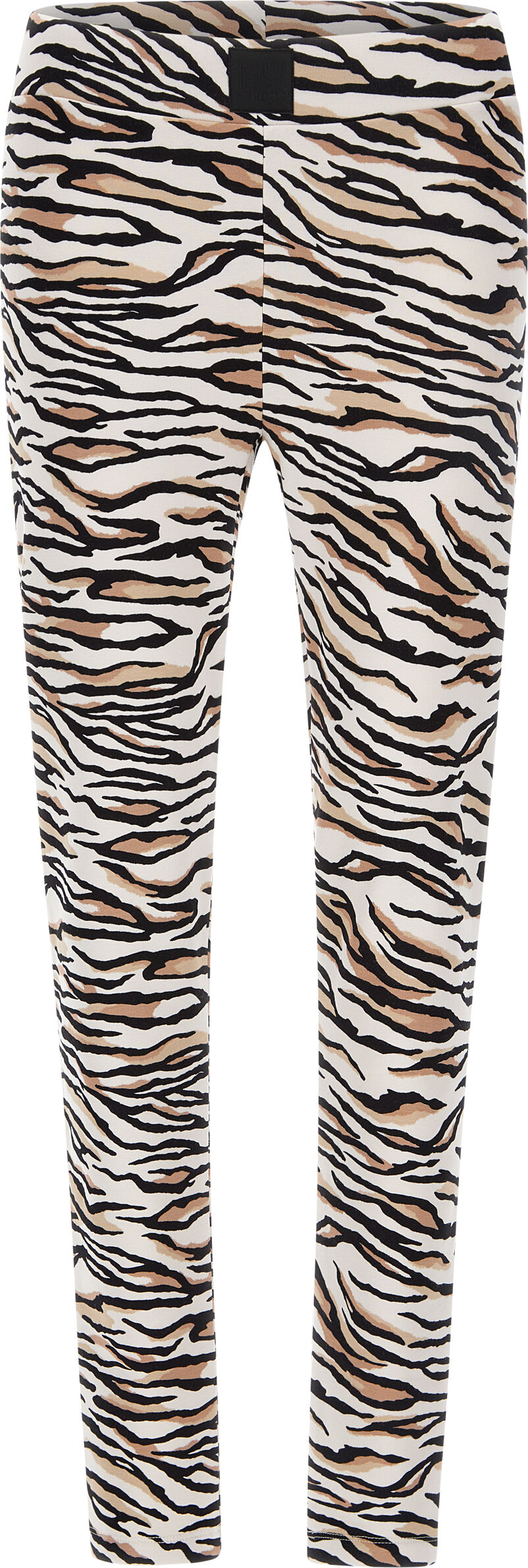 Freddy Pantaloni aderenti in felpa viscosa stampa tigrata Animalier Donna Extra Large