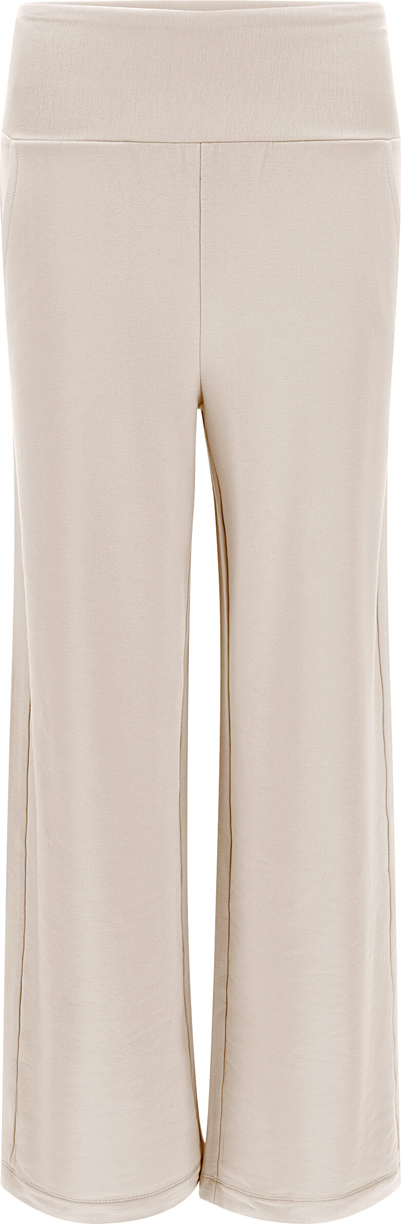 Freddy Pantaloni ampi in felpa di viscosa con vita risvoltabile White Sand Donna Large