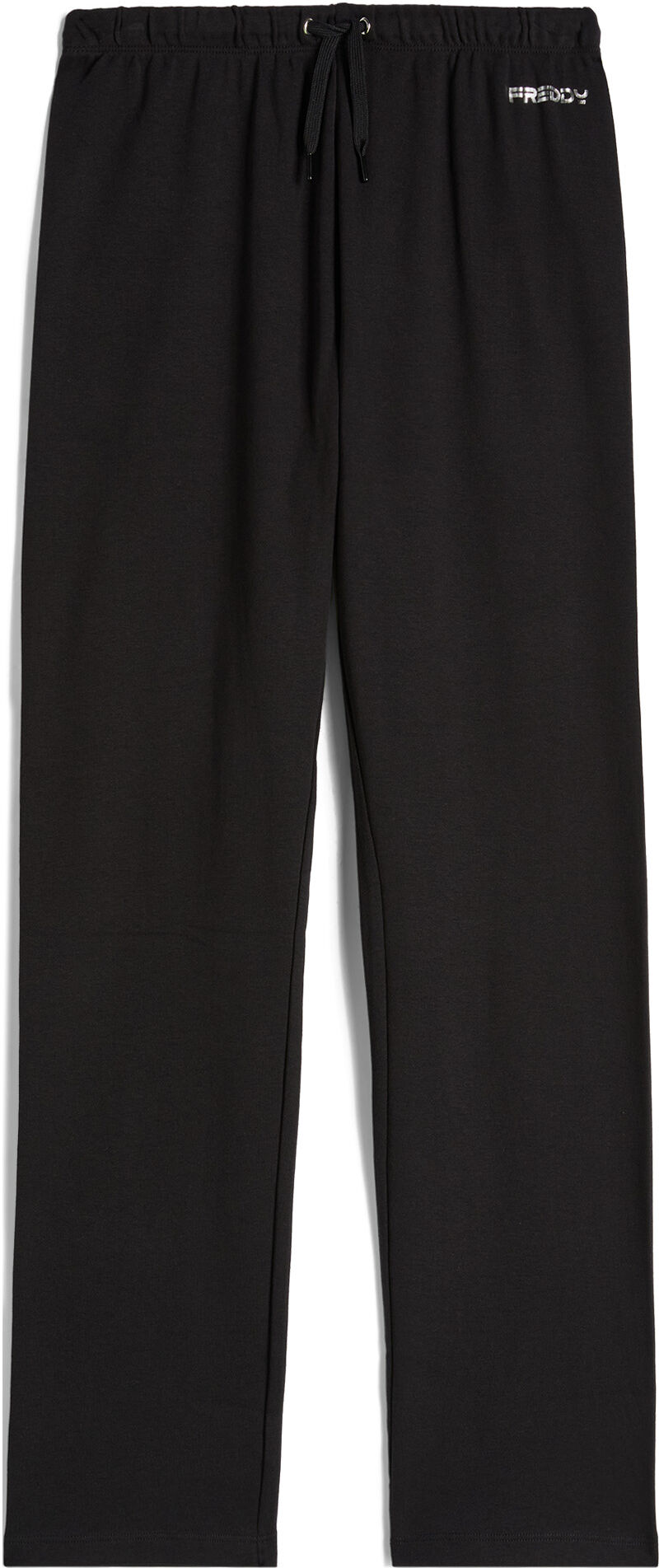 Freddy Pantaloni in cotone regular fit vita alta con coulisse Nero Donna Extra Small