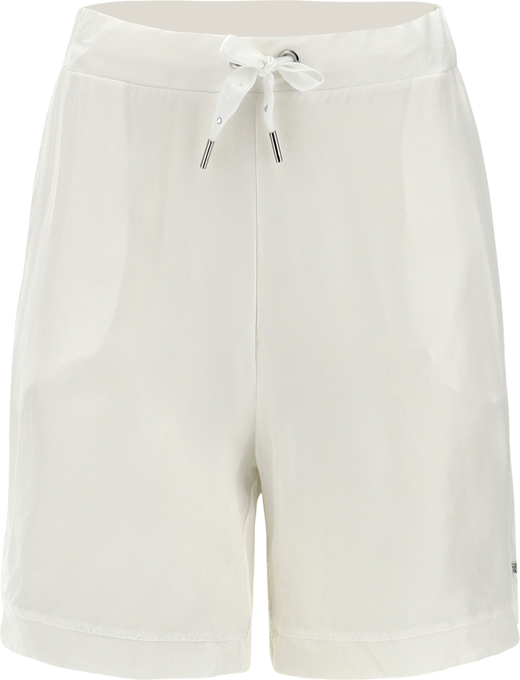 Freddy Shorts in cupro viscosa coulisse con strass e borchie Bianco Donna Extra Small