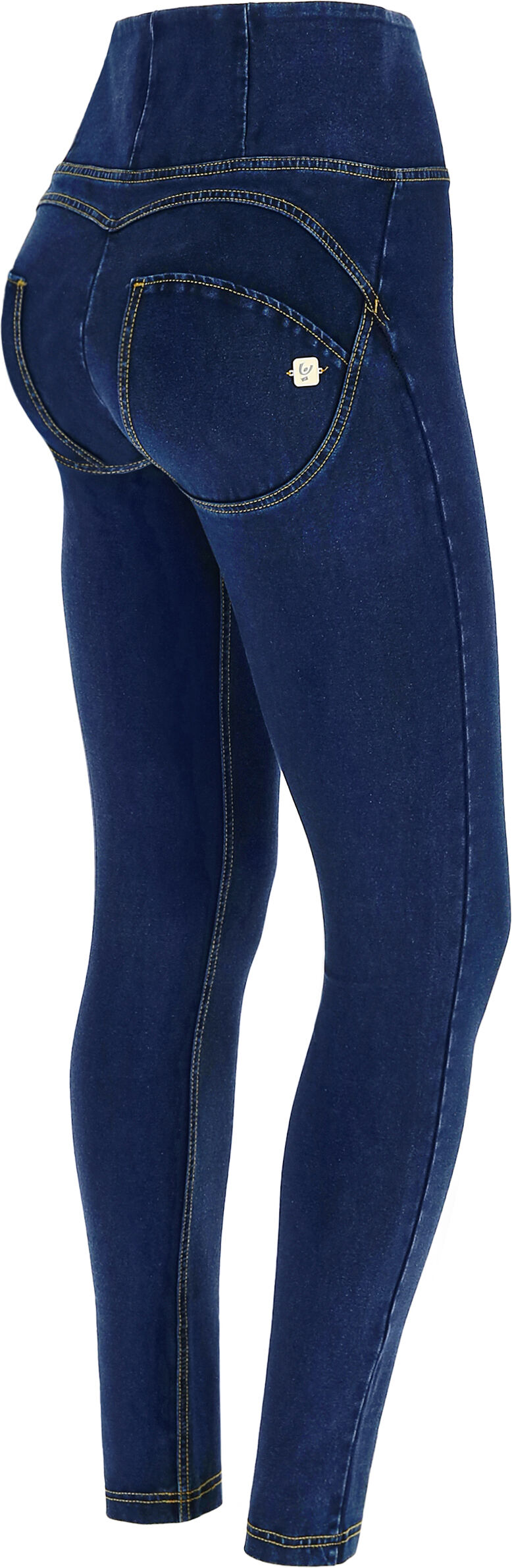 Freddy Pantalone WR.UP® skinny vita alta lunghezza regular in denim elasticizzato Jeans Scuro-Cuciture Gialle Donna Xxs