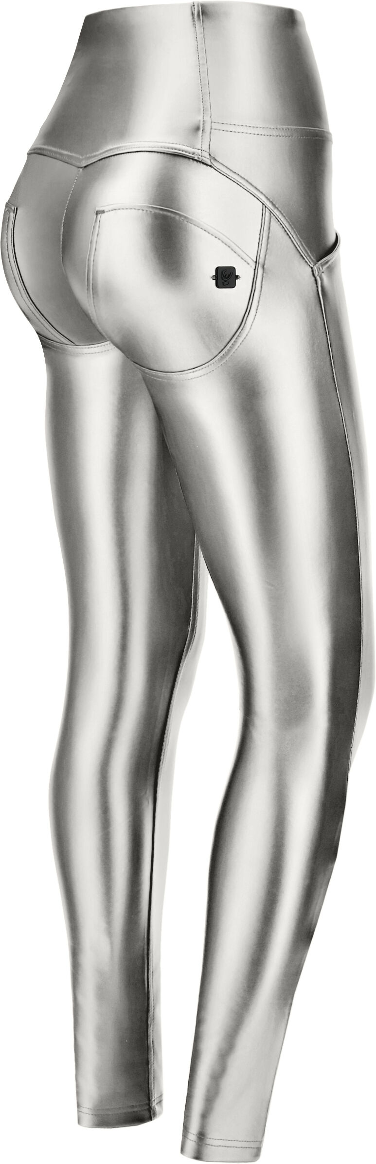 Freddy Pantaloni WR.UP® skinny vita alta similpelle metallizzata Argento Donna Small