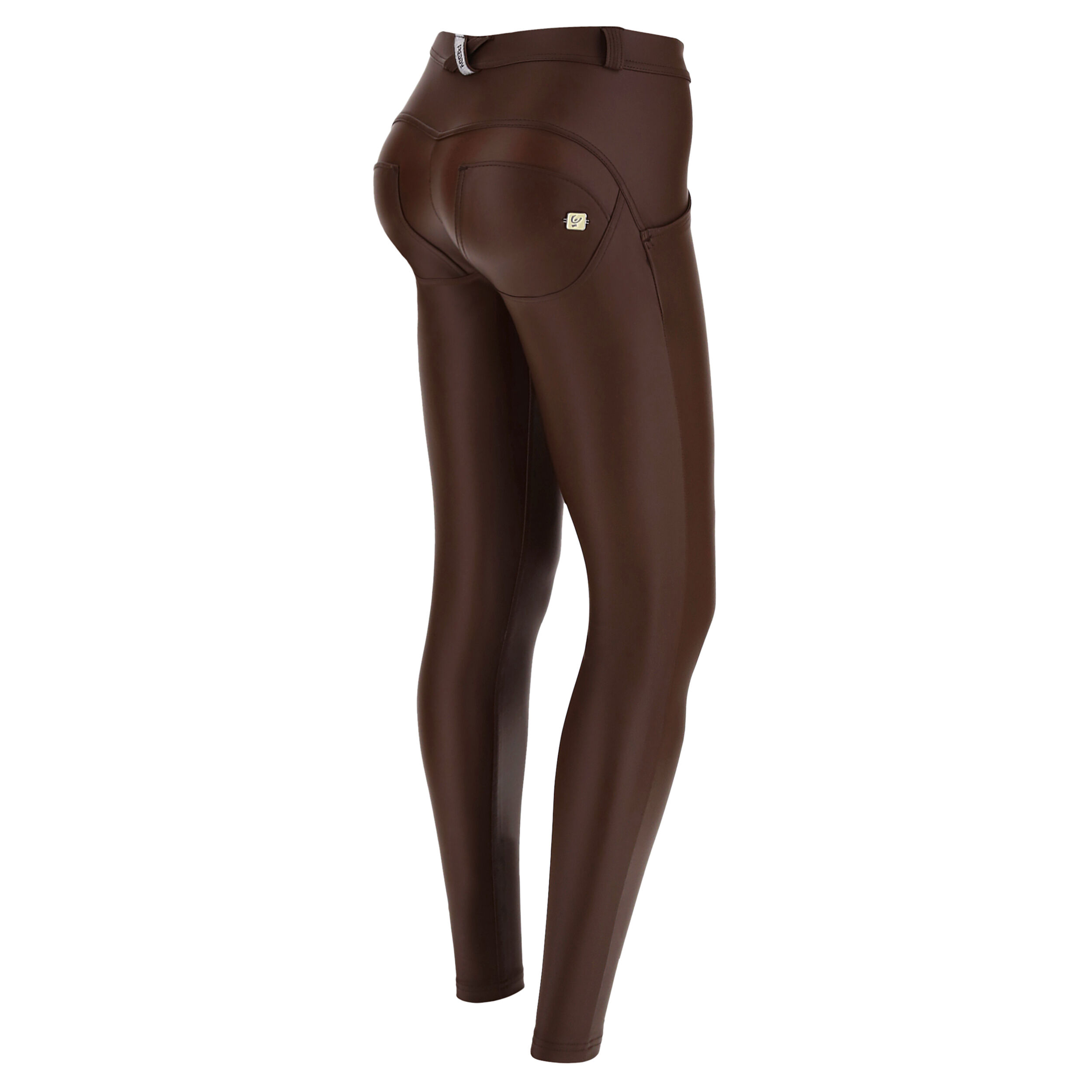 Freddy Pantaloni push up WR.UP® skinny in similpelle ecologica French Roast Donna Extra Large