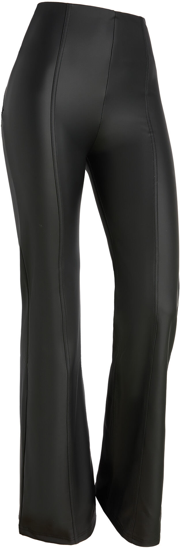 Freddy Pantaloni push up WR.UP® super flare vita alta in similpelle Nero Donna Extra Large