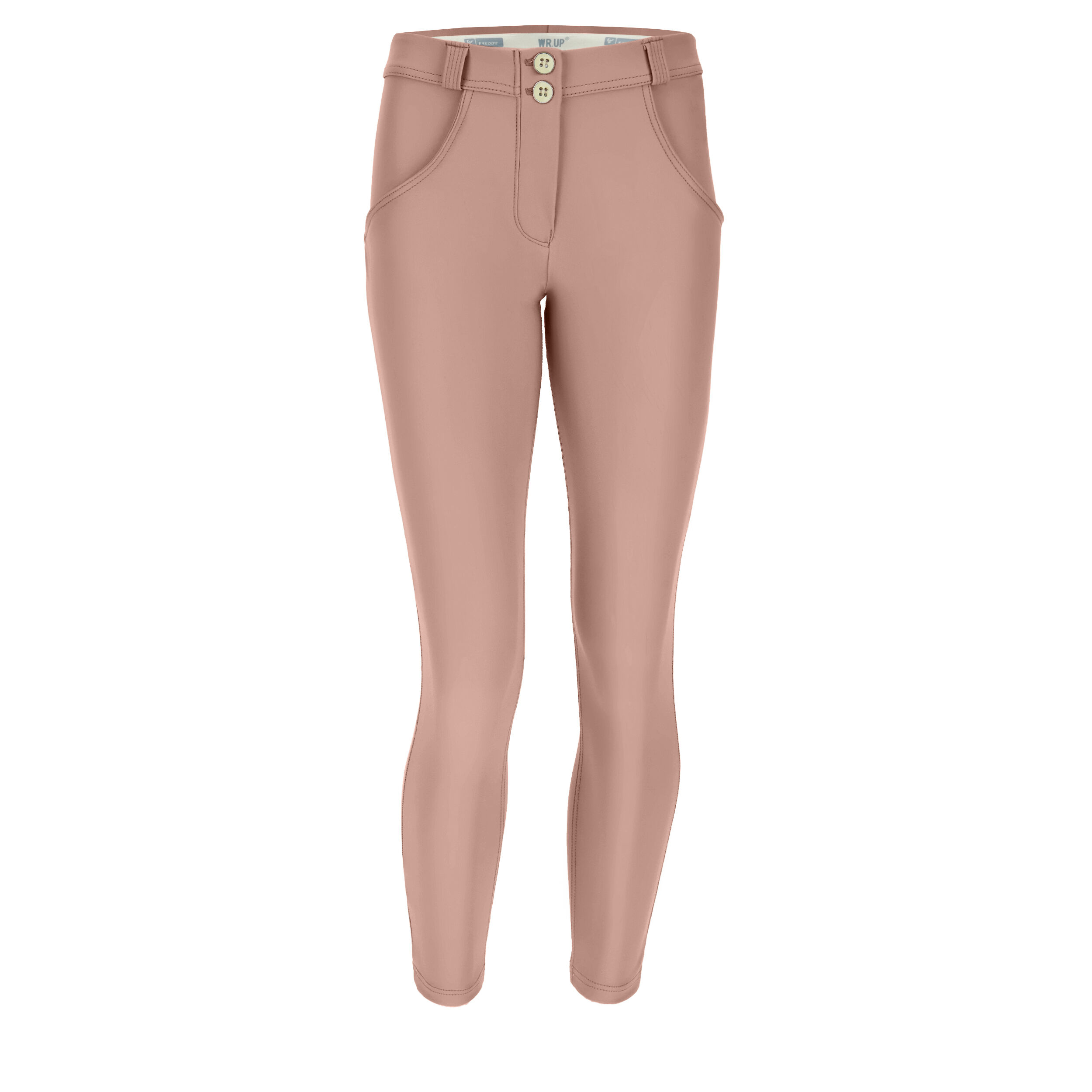 Freddy Pantaloni push up WR.UP® 7/8 superskinny similpelle ecologica Raw Umber Donna Extra Large