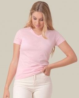 JHK 100 T-shirt regular lady comfort v-neck neutro o personalizzato