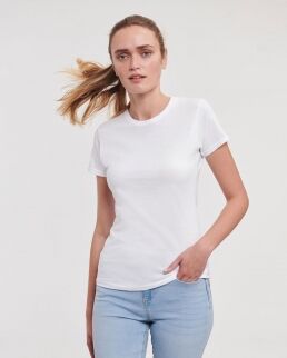 Russell 100 T-shirt Ladies' Slim neutro o personalizzato