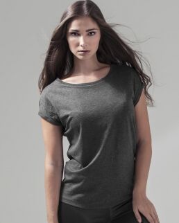 Gedshop 100 T-shirt donna manica corta Extended shoulder neutro o personalizzato