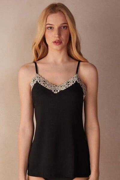 Intimissimi Top in Modal Pretty Flowers Donna Multicolore Taglia L