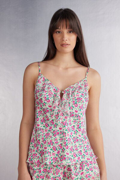 Intimissimi Top in Raso Life is a Flower Donna Floreale Taglia L