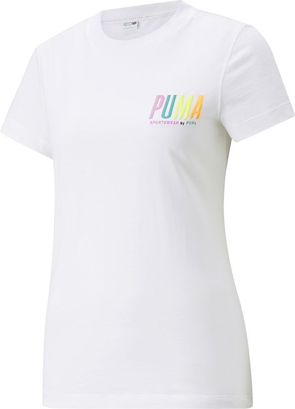 Puma T-Shirt Con Stampa Bianco Donna XS