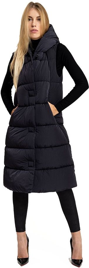 Iceport Gilet Sportivo Lungo Soho Nero Donna XS