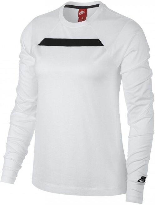 Nike T-Shirt Donna Tech Fleece Bianco L