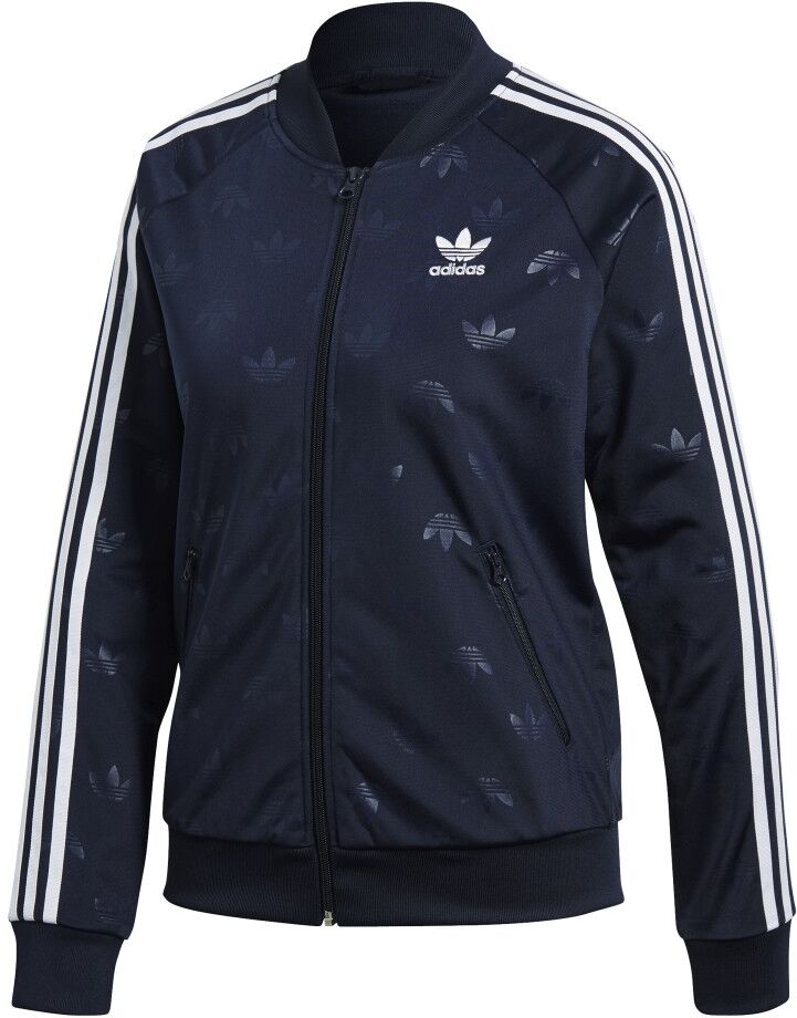 ADIDAS ORIGINALS felpa donna zip track top or nero 42