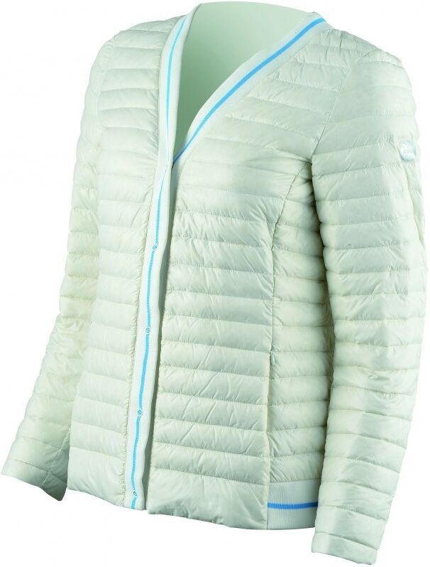 Iceport Giubbino Cardigan In Piuma Bianco Donna L