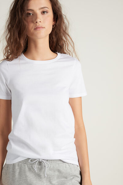 Tezenis T-shirt Basic Jersey Donna Bianco Tamaño L