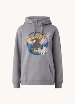 Superdry Boho hoodie met print - Grijs