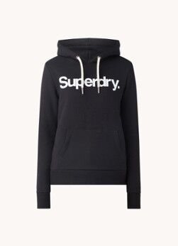 Superdry CL hoodie met logoprint - Zwart