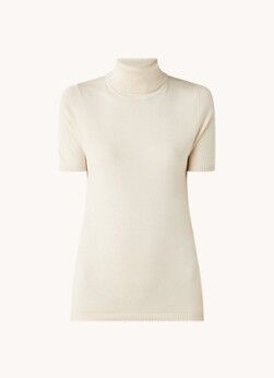 MANGO Alma fijngebreide top met col - Beige