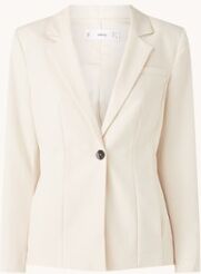 MANGO Macaron blazer met schoudervulling - Gebroken wit