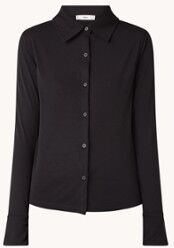 MANGO Celina blouse met stretch - Zwart