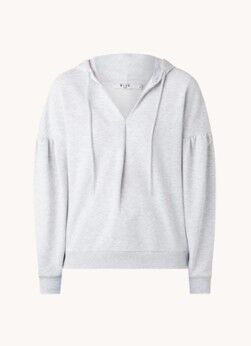 NA-KD Hoodie met pofmouw - Grijsmele