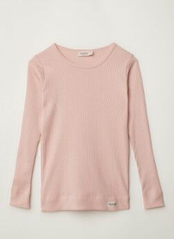 MarMar COPENHAGEN Longsleeve van ribjersey - Roze