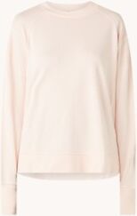 Sweaty Betty After Class sweater met split - Zalmroze